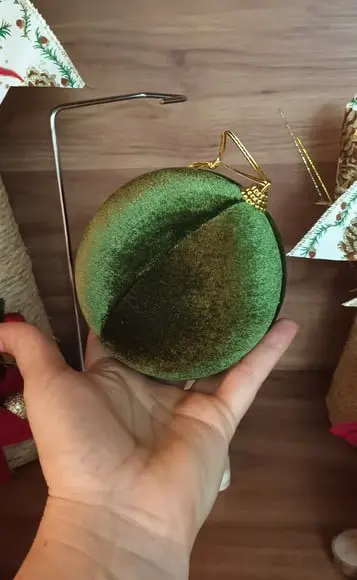 Bolas de Natal em Veludo Cristal