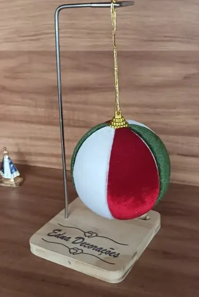 Bolas Natal em Veludo Cristal