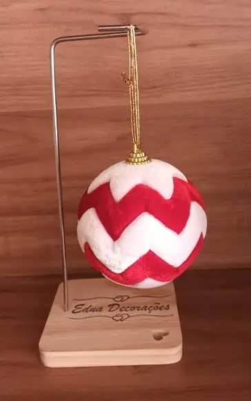 Bolas Natal em Veludo Cristal