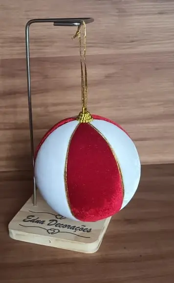 Bolas Natal em Veludo Cristal