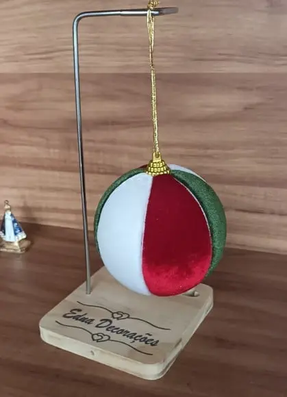 Bolas Natal em Veludo Cristal