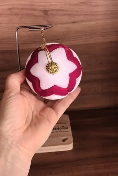 Bolas Natal em Veludo Cristal