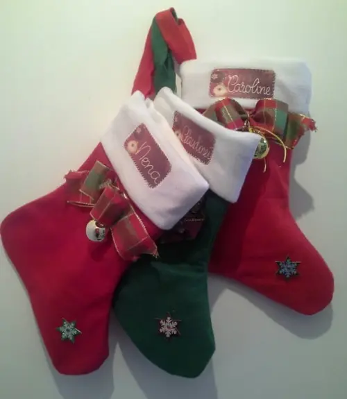 Botinhas de Natal para presentes