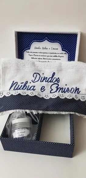 Caixa batizado padrinhos