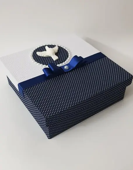 Caixa batizado padrinhos
