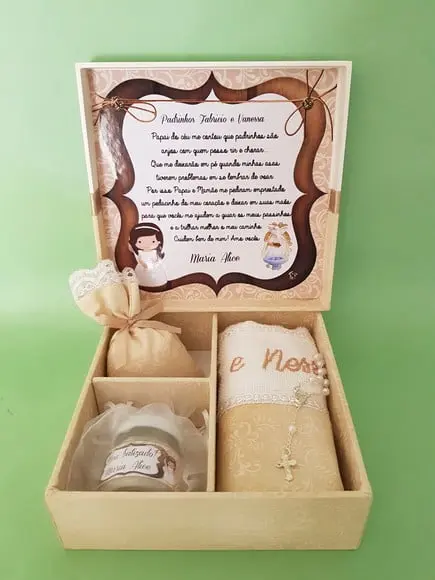 Caixa Batizado Padrinhos