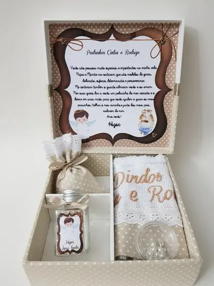 Caixa Batizado Padrinhos