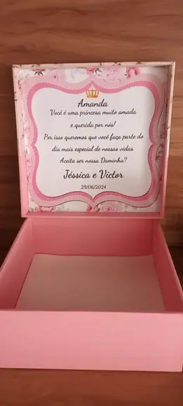 Caixa Convite Daminha