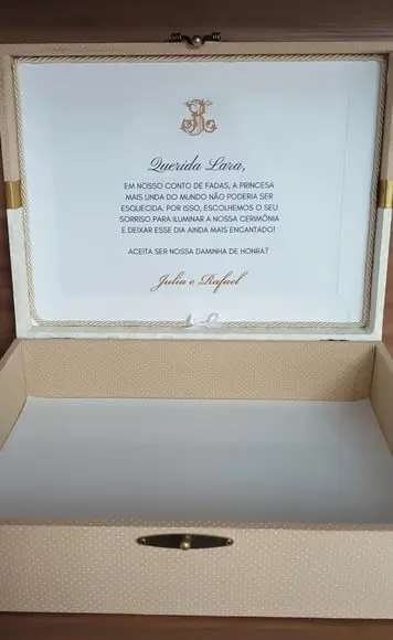 Caixa Convite Daminha