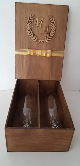 Caixa Convite padrinhos casamento