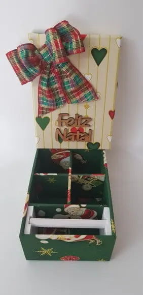 Caixa decorada natal