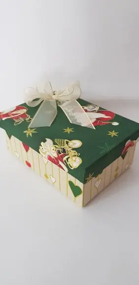 Caixa decorada natal