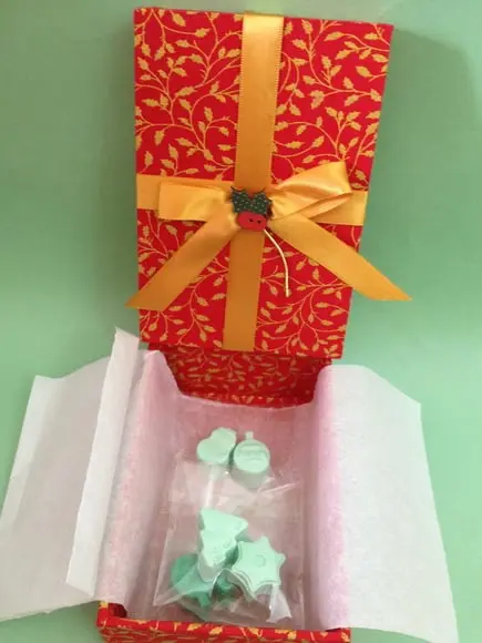 Caixa decorada natal
