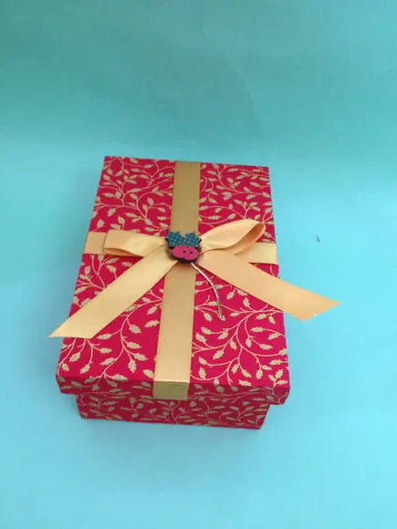 Caixa decorada natal