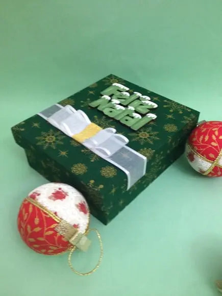 Caixa Decorada Natal