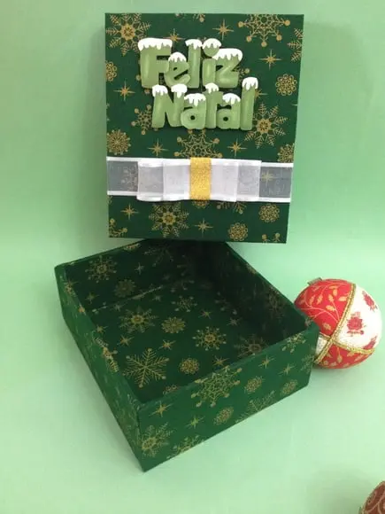 Caixa Decorada Natal