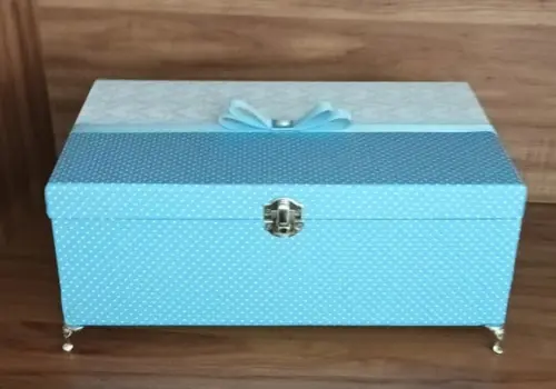 Caixa Kit Toalette Azul