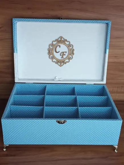 Caixa Kit Toalette Azul
