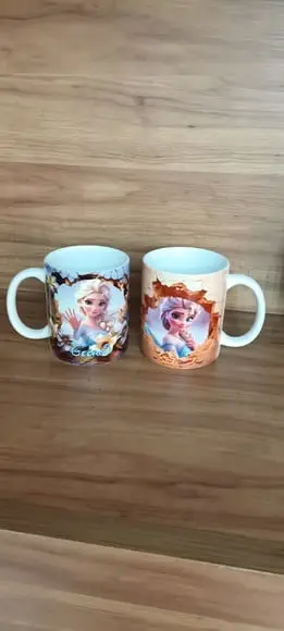 Canecas Frozen Impressão 3d