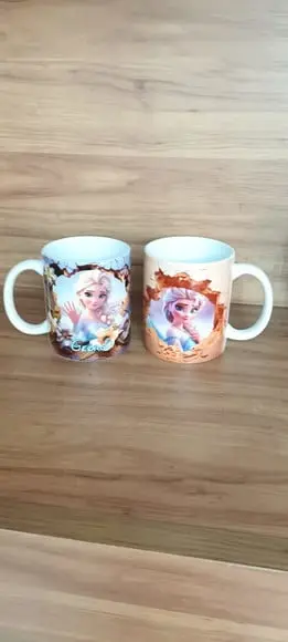Canecas Frozen Impressão 3d