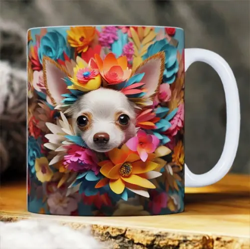 Canecas Impressão 3d Cão Buldog