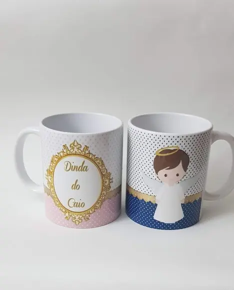 Canecas Padrinhos Batizado