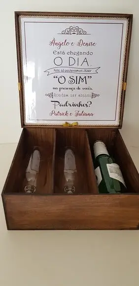Convite padrinhos casamento