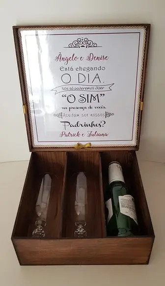Convite padrinhos casamento
