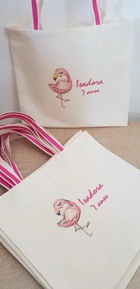 Eco Bag Flamingos