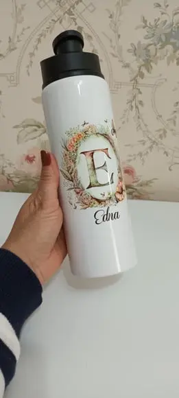 Garrafa Squeeze Alumínio Esmaltada Personalizada