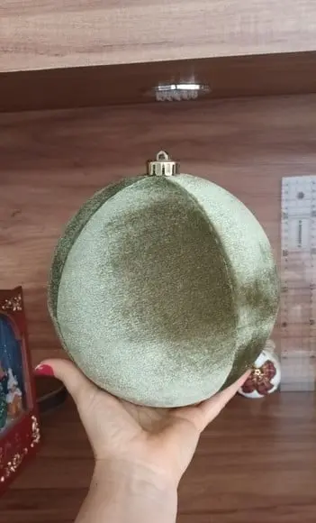 Kit 12 Bolas Natal em Veludo Cristal