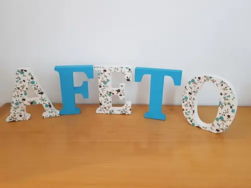 Letras em madeira MDF