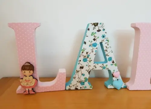 Letras em madeira MDF