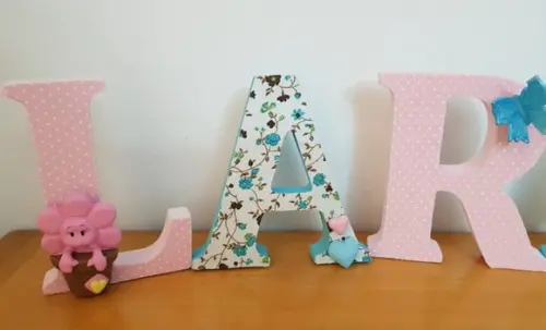 Letras em madeira MDF