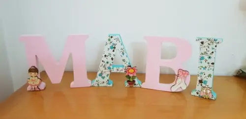 Letras em madeira MDF
