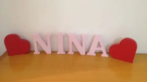 Letras em madeira MDF