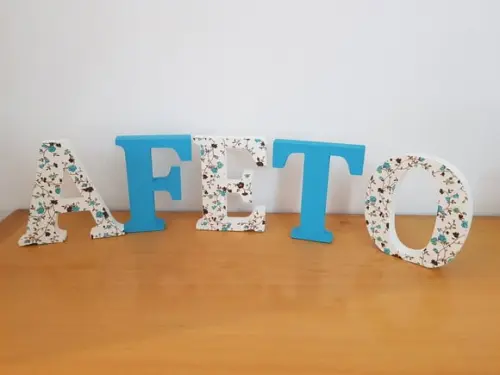 Letras em madeira MDF