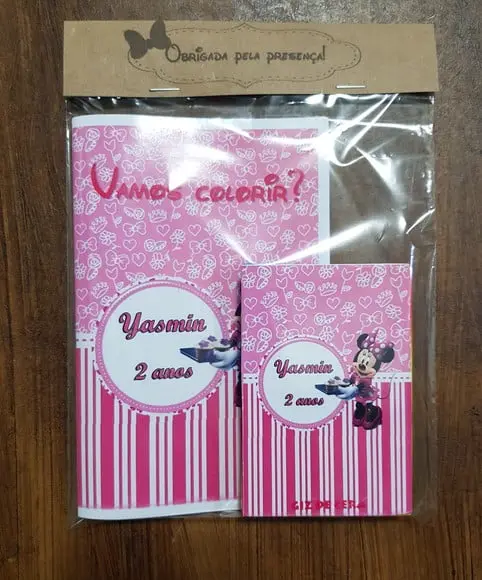 Livro para Colorir Minie Rosa