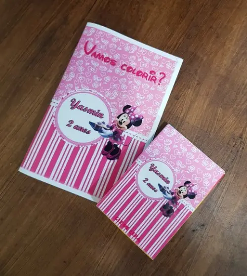 Livro para Colorir Minie Rosa