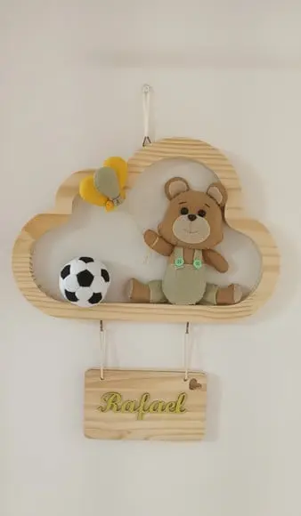 Quadro Nicho Nuvem Maternidade Urso