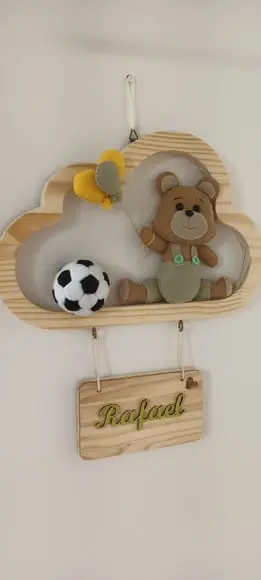 Quadro Nicho Nuvem Maternidade Urso