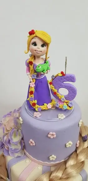 Topo de Bolo 6 Anos Princesa
