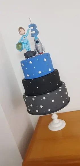 Topo de bolo Astronauta
