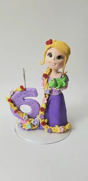 Topo de Bolo 6 Anos Princesa