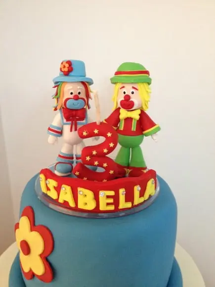 Topo de Bolo Palhacinhos