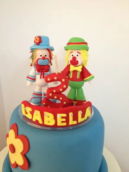 Topo de Bolo Palhacinhos