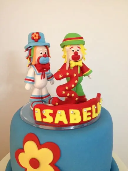 Topo de Bolo Palhacinhos