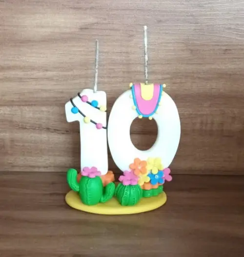 Vela 10 Anos Lhama