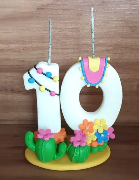 Vela 10 Anos Lhama
