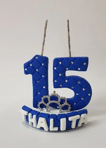Vela 15 Anos Azul Royal